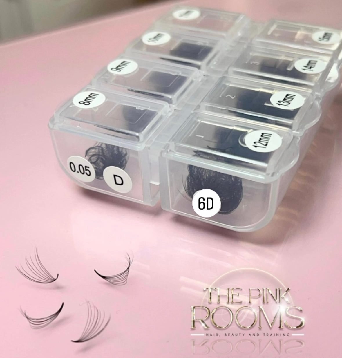 MIXED 8MM-15MM 6D D CURL PROMADE LOOSE FANS