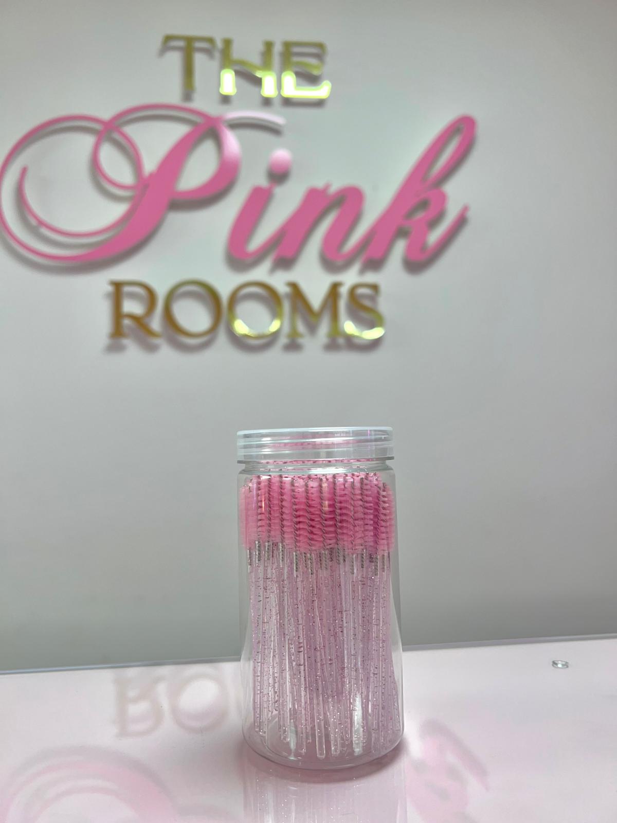 100 Pink Lash Wands